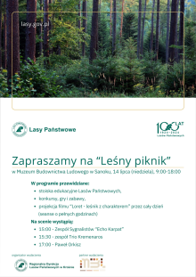 Leśny weekend w Sanoku - zaproszenie